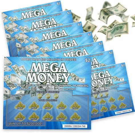 Fake Lottery Ticket Scratcher 8 Pack .